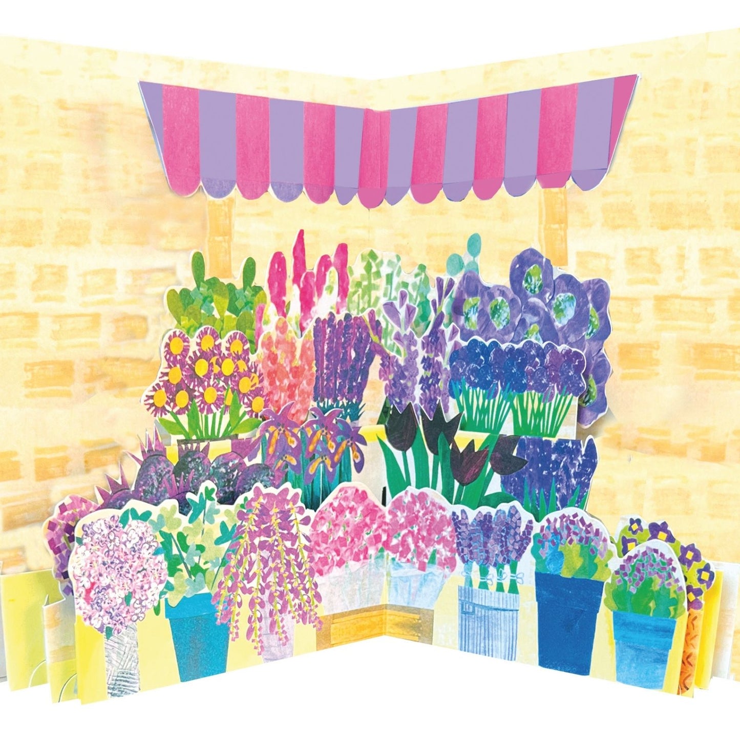 2toTango 3D Pop Up Card Purple Globe Thistles Greeting Card Any Occasion