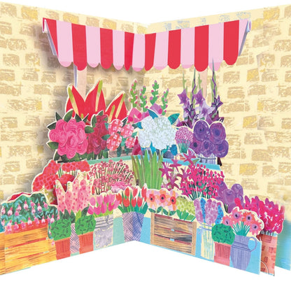 2toTango 3D Pop Up Card Potted Flowers Greeting Card Any Occasion