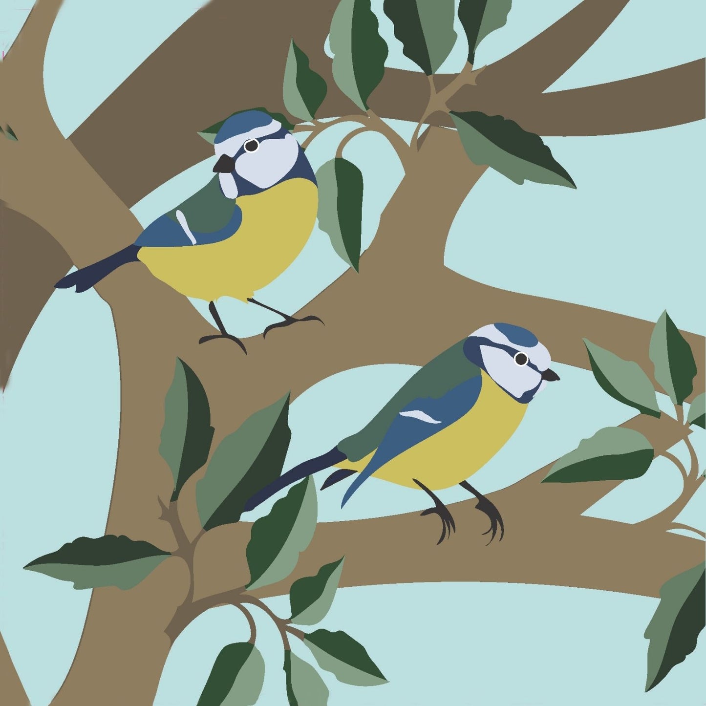 2toTango 3D Pop Up Card Blue Tits Greeting Card Any Occasion