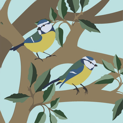2toTango 3D Pop Up Card Blue Tits Greeting Card Any Occasion