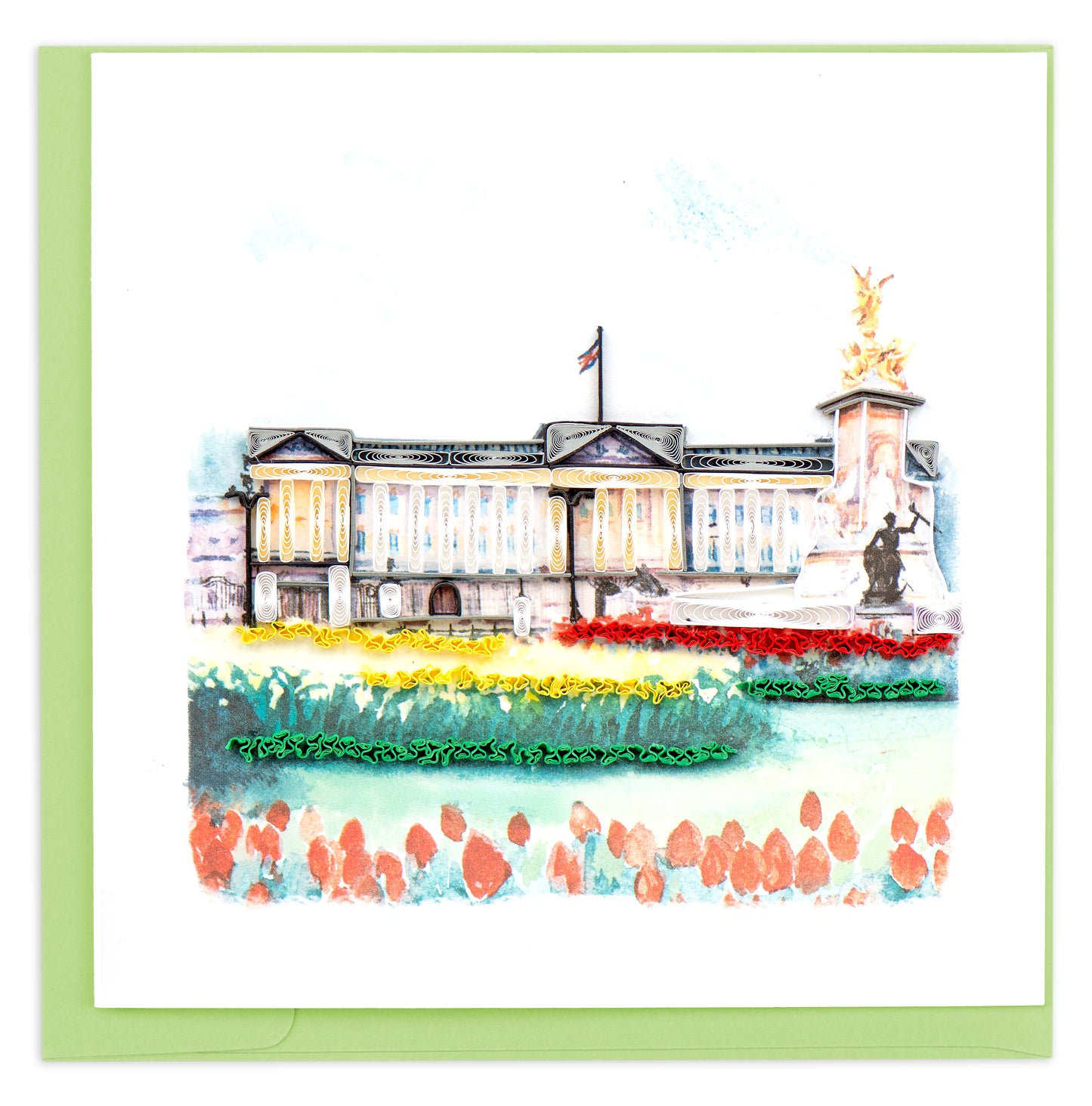 Quilling Buckingham Palace Royalty Hand-Finished Art Greeting Card