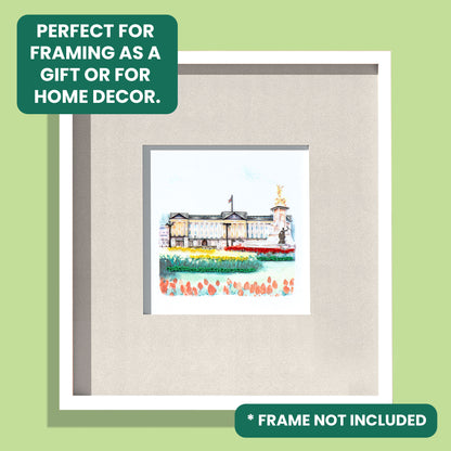 Quilling Buckingham Palace Royalty Hand-Finished Art Greeting Card