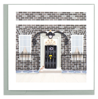 Quilling 10 Downing Street Prime Minister Hand-Finished Art Greeting Card
