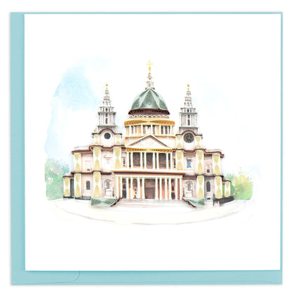 Quilling St. Pauls Cathedral Hand-Finished Art Greeting Card