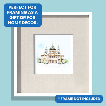 Quilling St. Pauls Cathedral Hand-Finished Art Greeting Card