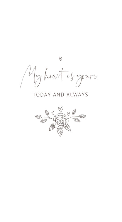 With All My Love Embellished Valentine's Card Hand-Finished