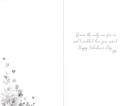 Wonderful Wife Love In Bloom Valentines Day Hand-Finished Greeting Card