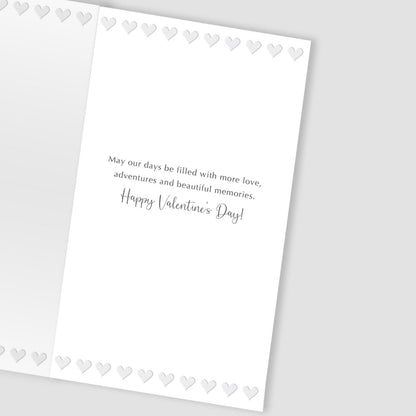 Hand-Finished Amazing Husband Valentine's Card My One True Love Champagne Card