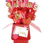 Clever Cubes Pop Up Happy Valentine's Day Love Birds Valentine's Day Pop Up Card