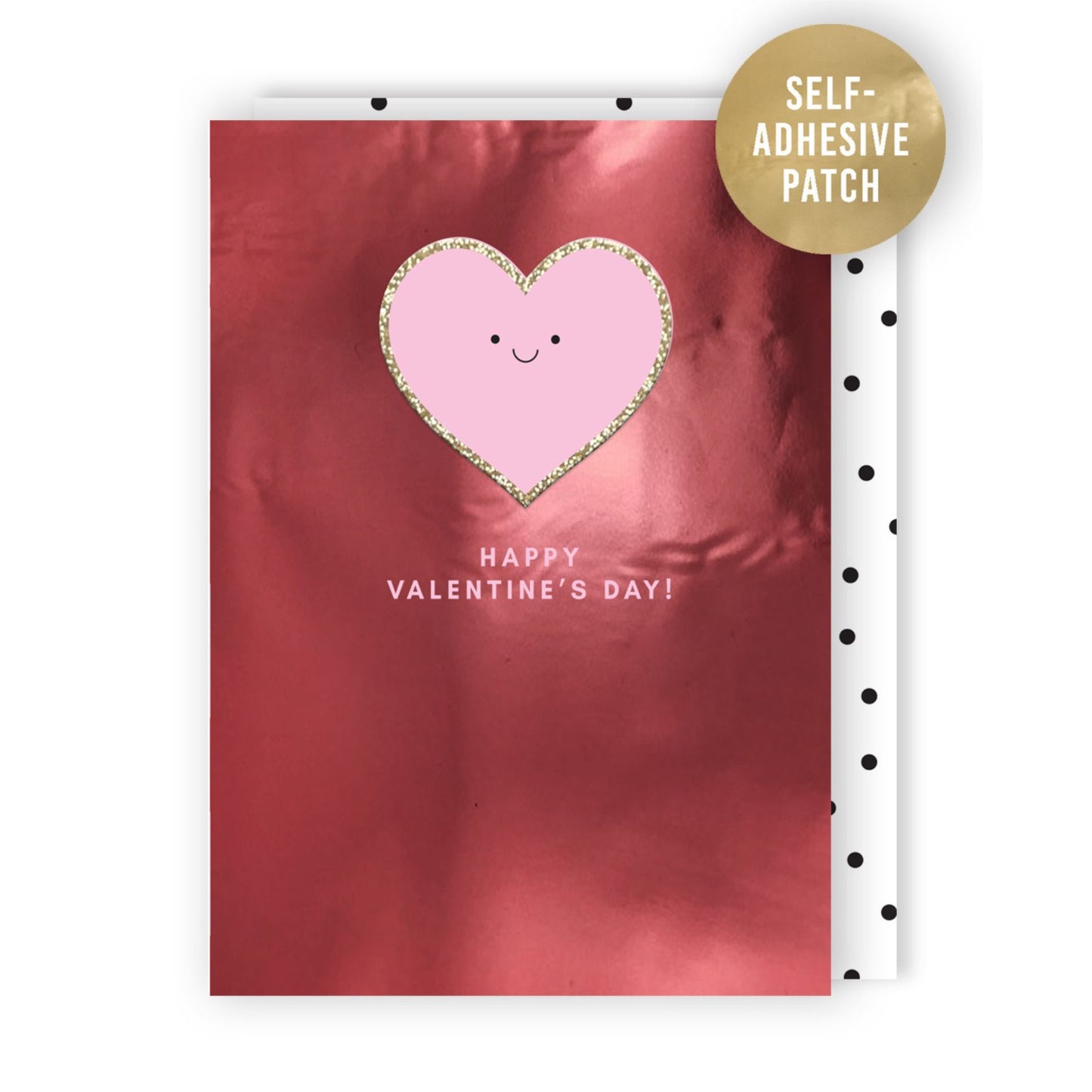 Decopatch Happy Valentine's Day Card Includes Removable Love Heart Patch