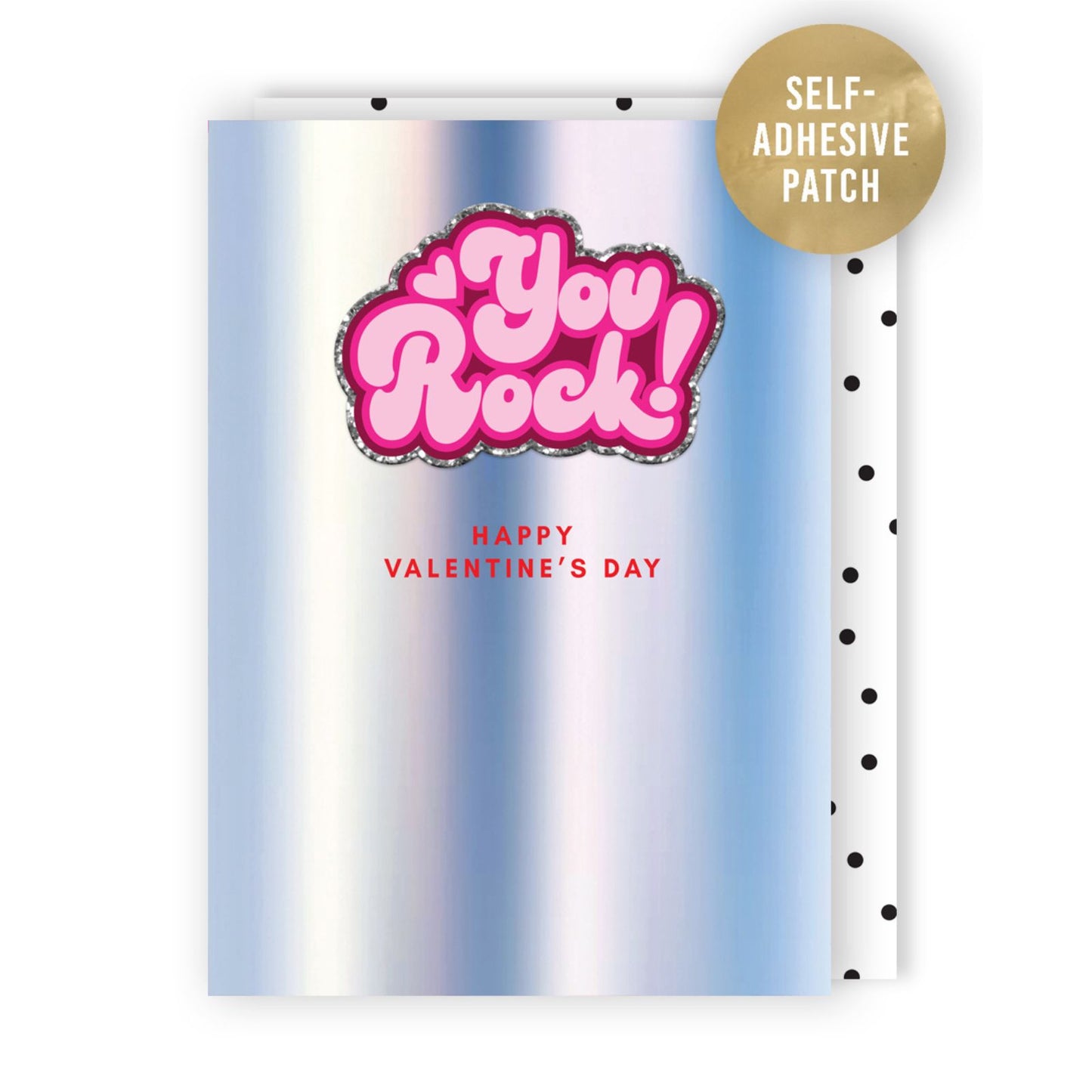 Decopatch Happy Valentine's Day Card Includes Removable You Rock! Patch