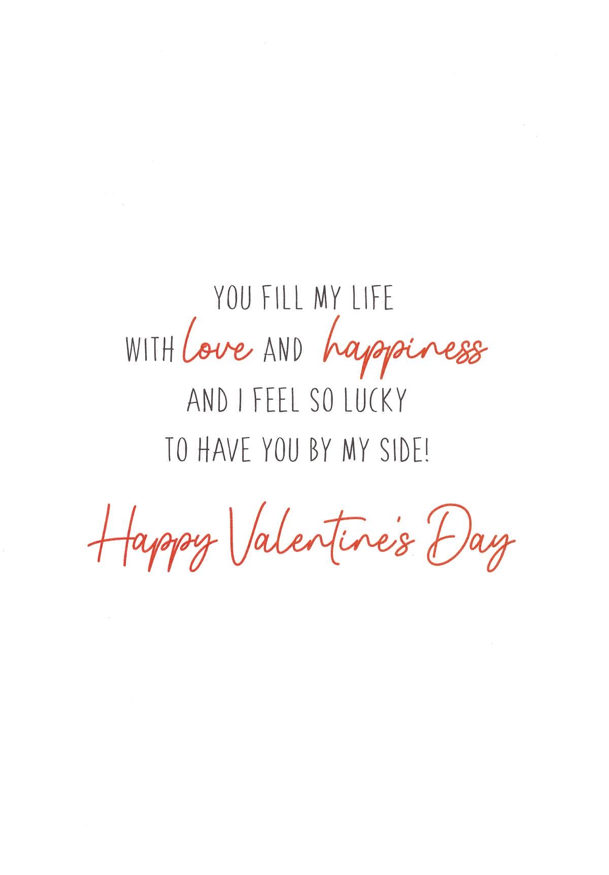 One I Love Bubbles And Blooms! Valentines Day Hand-Finished Greeting Card