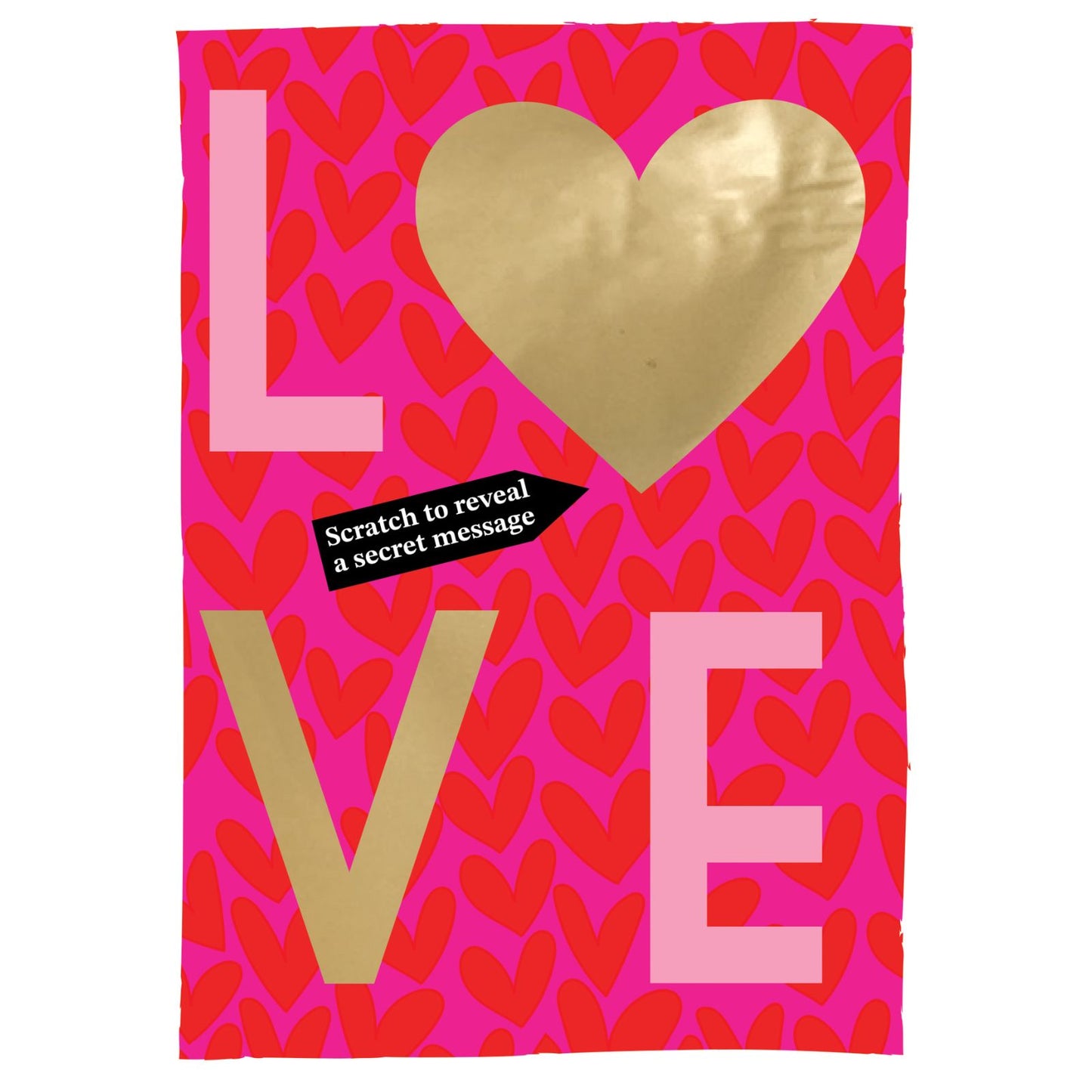 Valentine's Day Greeting Card Love Letters Scratch-To-Reveal Secret Message Card
