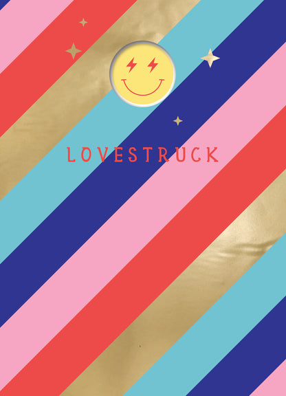 Za-Zoo Tattoo Lovestruck Happy Smiley Fun Tattoo Valentine's Day Greeting Card