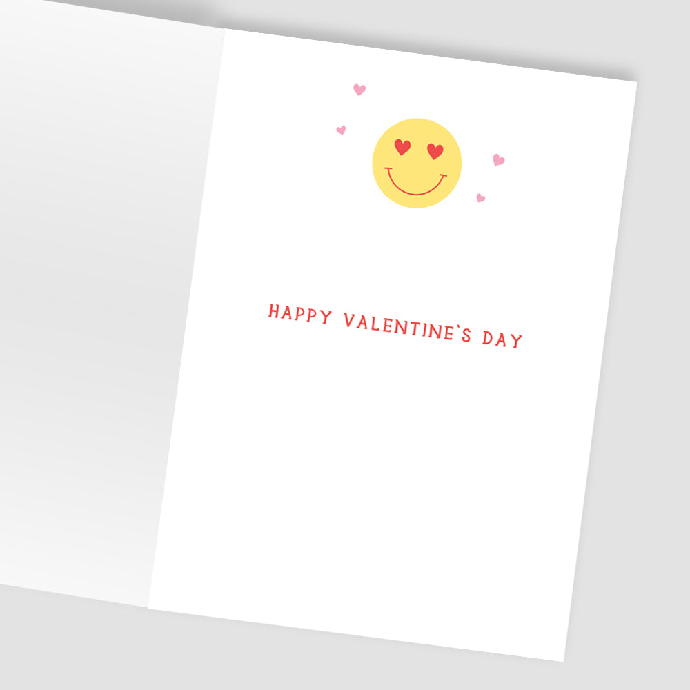 Za-Zoo Tattoo Lovestruck Happy Smiley Fun Tattoo Valentine's Day Greeting Card