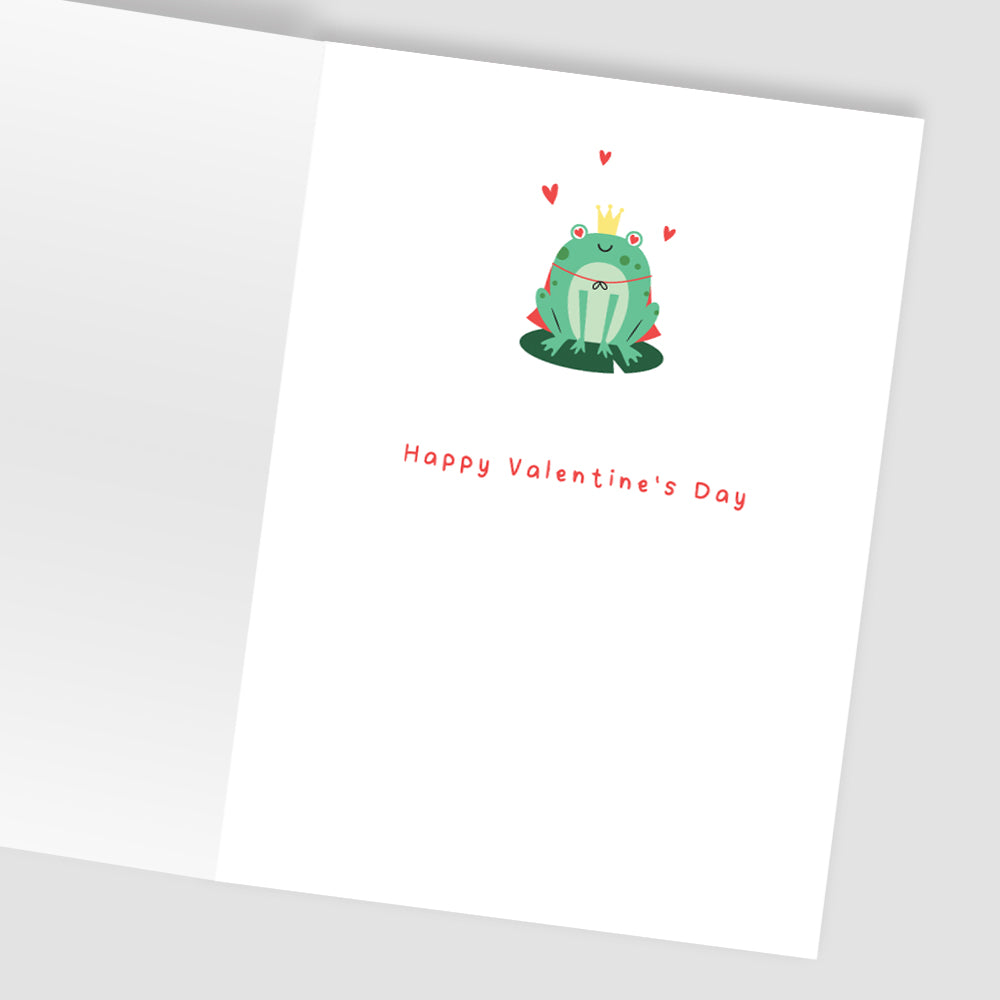 Za-Zoo Tattoo Kissed A Frog Found Your Prince Fun Tattoo Valentine's Day Card