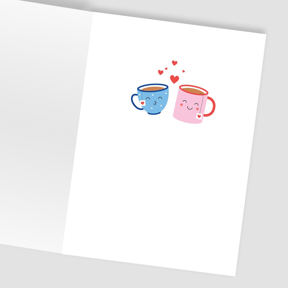 Za-Zoo Tattoo You're A Hot-Tea Fun My Cuppa Tattoo Valentine's Day Greeting Card