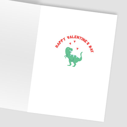 Za-Zoo Tattoo You're Roarsome Dino Fun Tattoo Valentine's Day Greeting Card