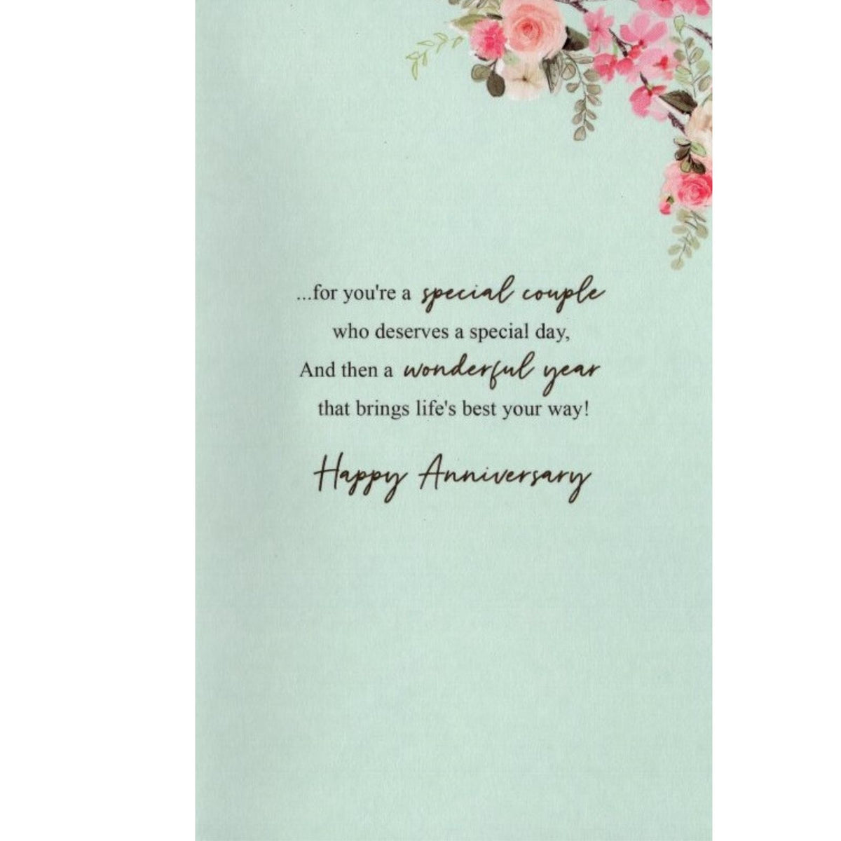 Brother & Sister-In-Law Embellished Anniversary Greeting Card