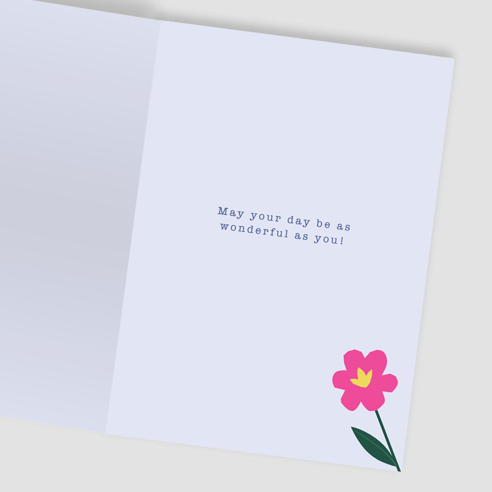 Embellished Blooming Friendship Birthday Greeting Card To An Amazing Friend