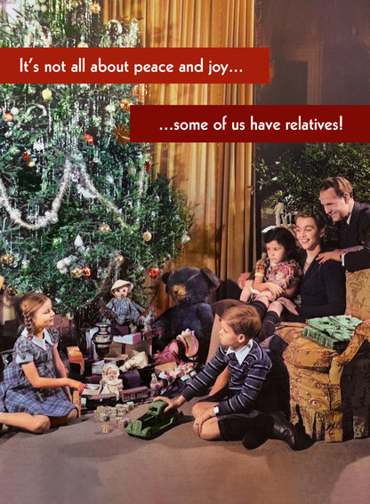 Quitting Hollywood Christmas Card Peace & Joy Funny Card