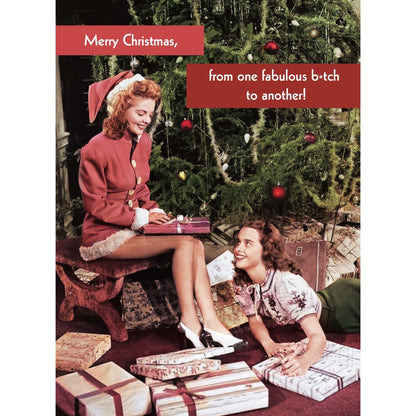 Quitting Hollywood Christmas Card One B*tch To Another Funny Card