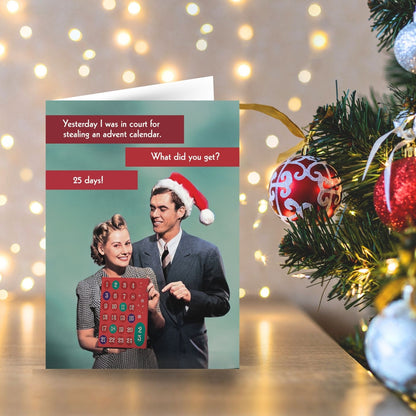 Quitting Hollywood Christmas Card Advent Calendar Funny Card