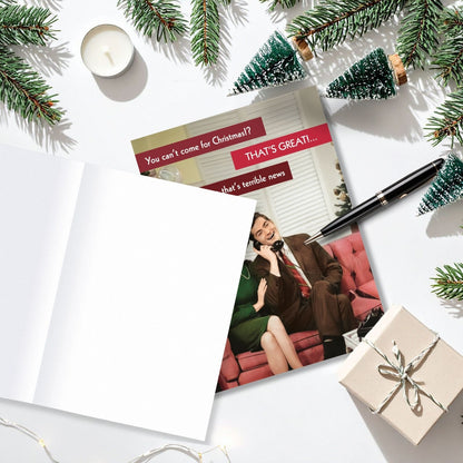 Quitting Hollywood Christmas Card Not Coming For Christmas? Funny Card