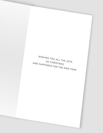 Embellished To Both Of You Champagne Hand-Finished Christmas Greeting Card