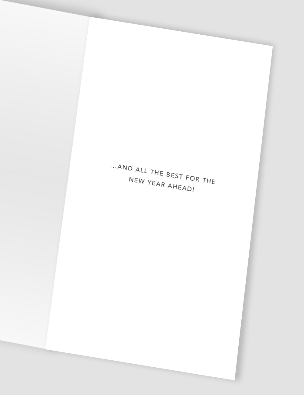 Embellished Wish You All Merry Christmas Champagne Hand-Finished Christmas Card