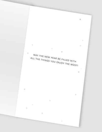 Embellished Amazing Grandson Champagne Hand-Finished Christmas Greeting Card