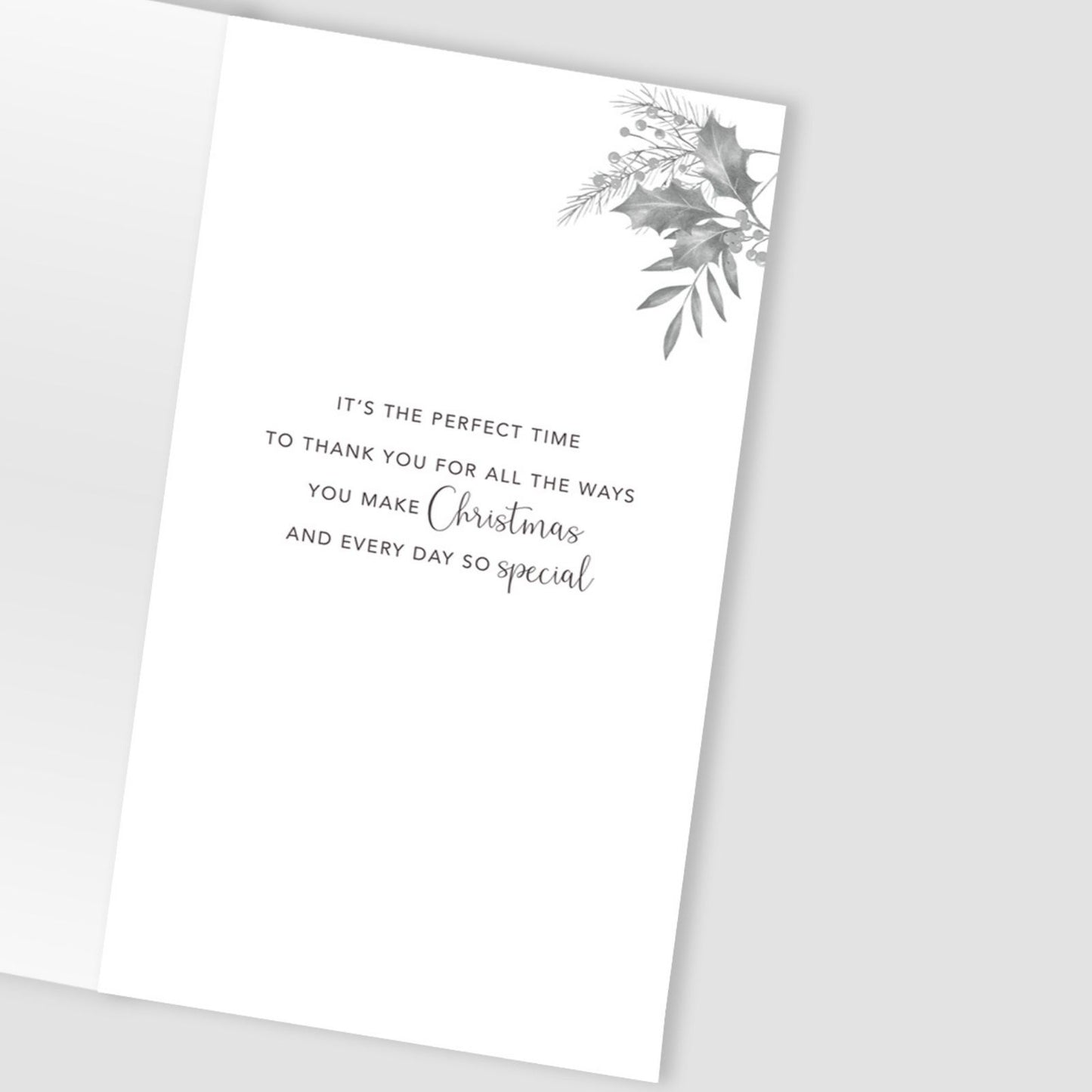 Mum & Dad Christmas Card Hand-Finished Embellished Festive Xmas Tree Design
