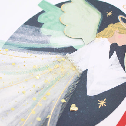 To Someone Special Christmas Card Hand-Finished Embellished Angel Design