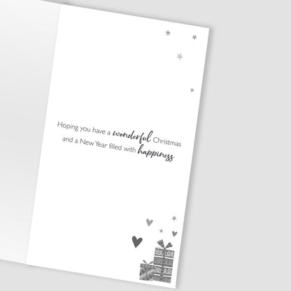 To Someone Special Christmas Card Hand-Finished Embellished Tree & Gifts Design