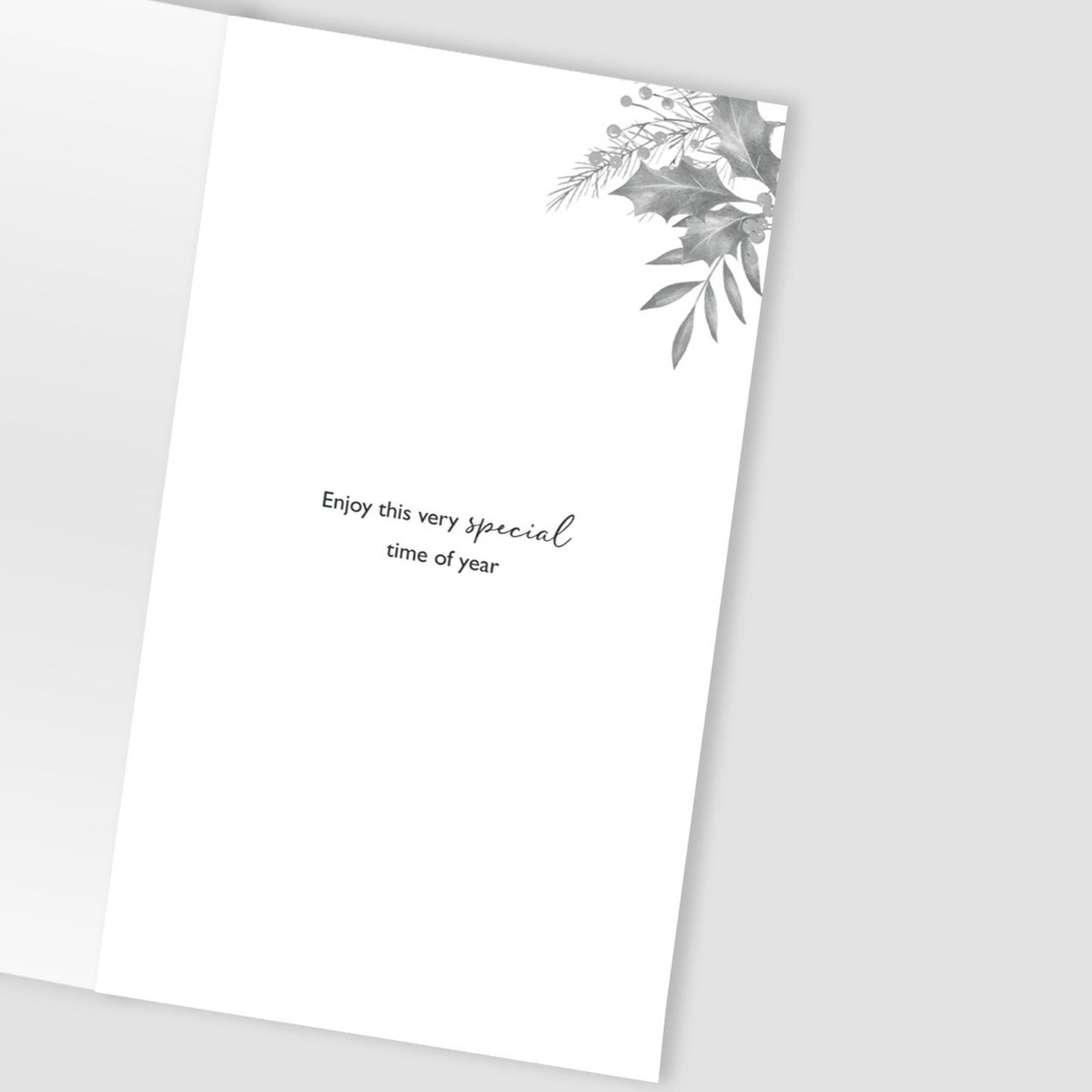 To Both Of You Christmas Card Hand-Finished Embellished Champagne Flutes Design