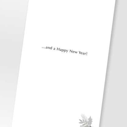 Special Friends Christmas Card Champagne Hand-Finished Embellished Robins Design