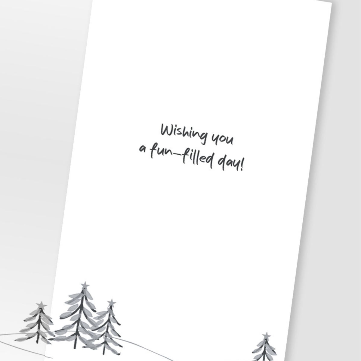 Son Christmas Card Champagne Hand-Finished Embellished Polar Bear Skating Design