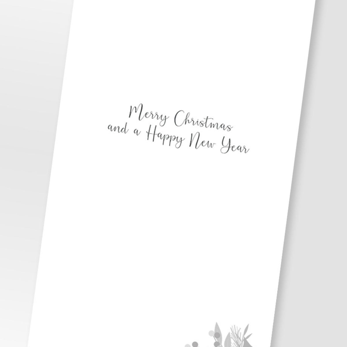 NOEL Christmas Card Champagne Hand-Finished Embellished Festive Design