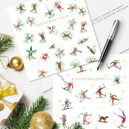 Box of 8 Christmas Cheer & Winter Wonderland Christmas Cards