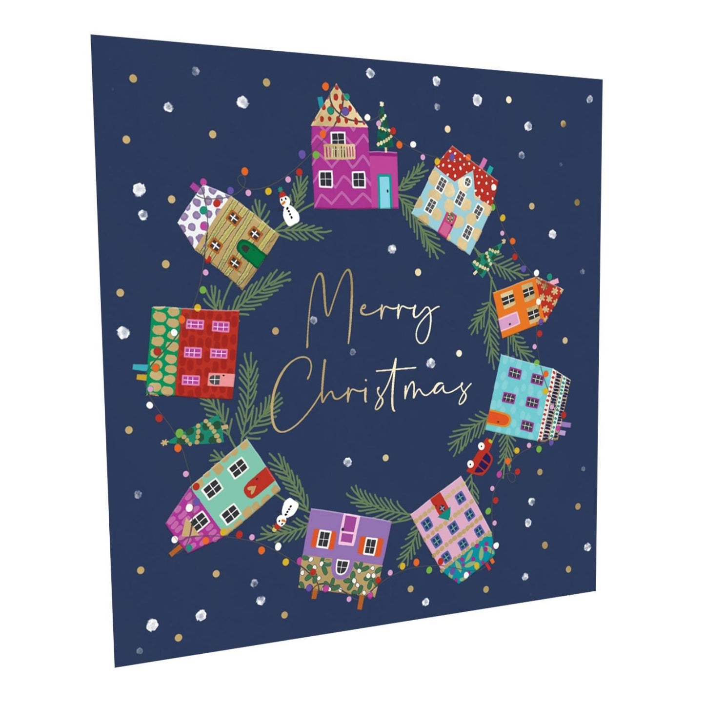 Crisis Charity Christmas Card Box of 8 Festive Wreath Cards Support Homelessness