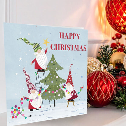 Crisis Charity Christmas Card Box of 8 Festive Gnomes Cards Support Homelessness