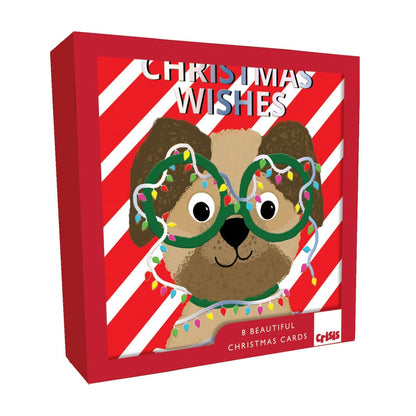 Crisis Charity Christmas Cards Box of 8 Festive Dog Cards Support Homelessness