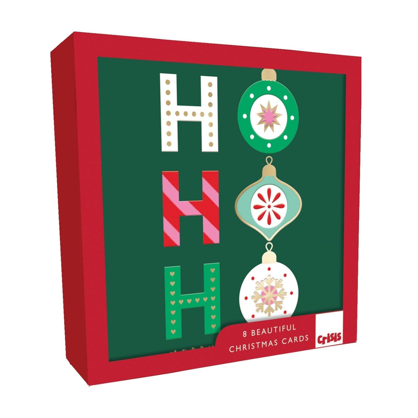 Crisis Charity Christmas Cards Box of 8 Ho Ho Ho Cards Support Homelessness