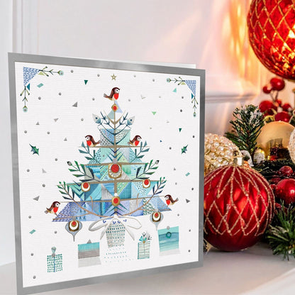 Crisis Charity Christmas Cards Box of 8 Xmas Tree Cards Support Homelessness
