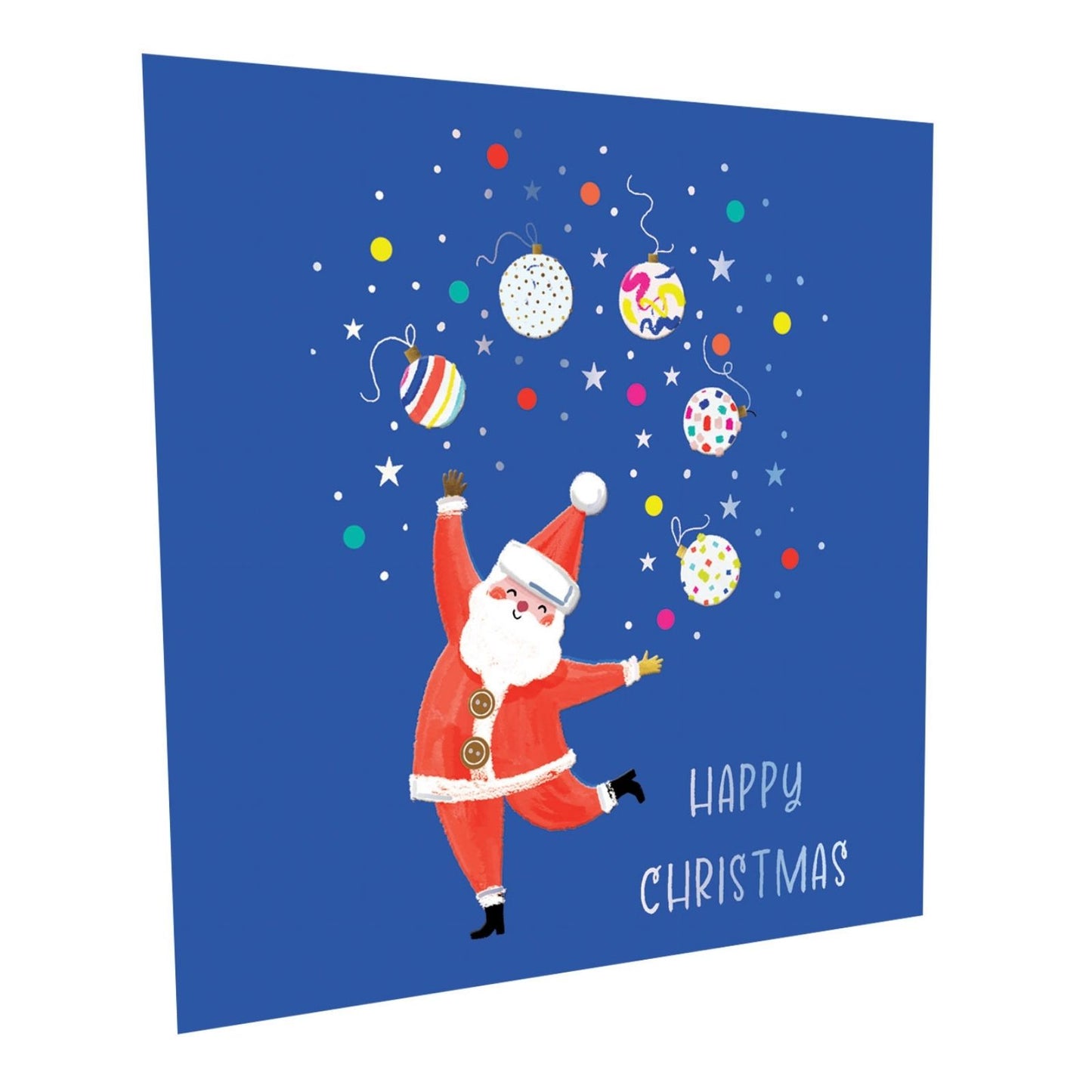 Crisis Charity Christmas Card Box of 8 Santa Juggling Cards Support Homelessness