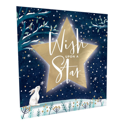 Crisis Charity Christmas Cards Box of 8 Hare & Star Cards Support Homelessness