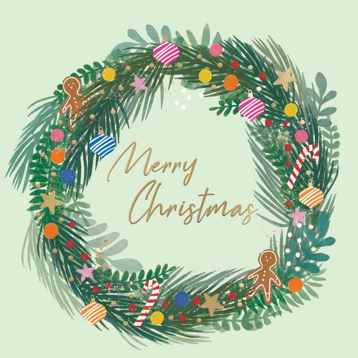 Box Of 8 Charity Christmas Cards Supporting Crisis Festive Wreath Design