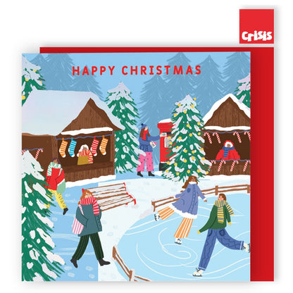 Box Of 8 Charity Christmas Cards Supporting Crisis Christmas Fair Design