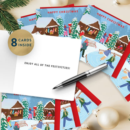 Box Of 8 Charity Christmas Cards Supporting Crisis Christmas Fair Design