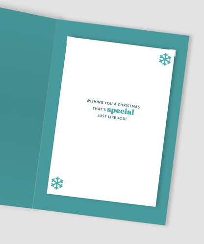 To A Great Dad Festive Cheer Snowflake Christmas Greeting Card
